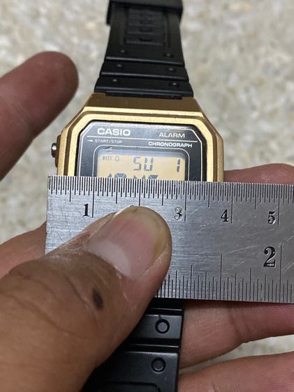 นาฬิกายี่ห้อ CASIO  ของแท้มือสอง  สายเปลี่ยนมาใหม่  350 รส  รูปที่ 5