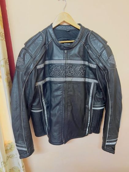 อื่นๆ เสื้อแจ็คเก็ต | เสื้อคลุม XL ดำ แขนยาว เสื้อการ์ดหนังแท้ Harley Davidson Luminator 98013-10VM ลิขสิทธิ์ harley แท้