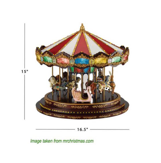 Carousel Marquee Deluxe Carousel ม้าหมุนคริสต์มาส รูปที่ 2