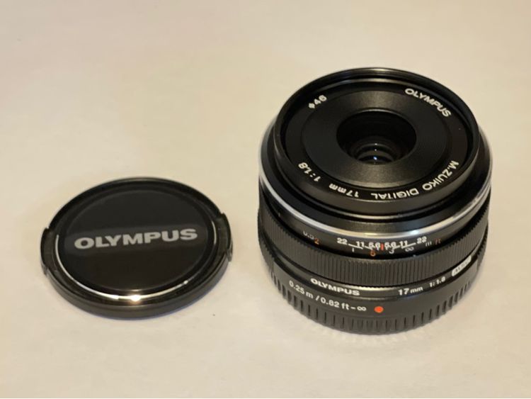 Lens Olympus M.Zuiko 17mm f1.8 สภาพสวยงาม ไร้ริวรอย เลนส์ใสๆ พร้อมFilter Olympus รูปที่ 3
