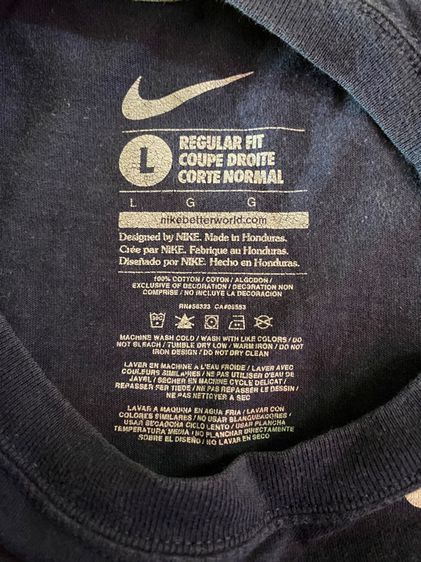 เสื้อยืด Nike ของแท้ 💯 สีกรม อก44“ รูปที่ 4