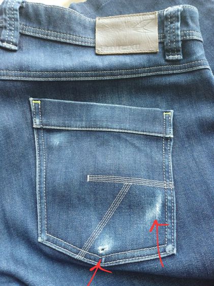 Taichi กางเกงยีนส์การ์ด รุ่น RSY 551 jeans รอบเอวหน้าผ้า 39" รูปที่ 17