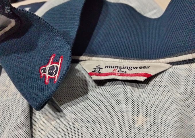เสื้อผ้ากีฬาคอปกแบรนด์ Munsingwear R.line(M)เนื้อผ้าลื่นใส่สบายไม่ร้อนค่ะ ที่ปกเสื้อมีงานปักสัญลักษณ์ รูปที่ 8