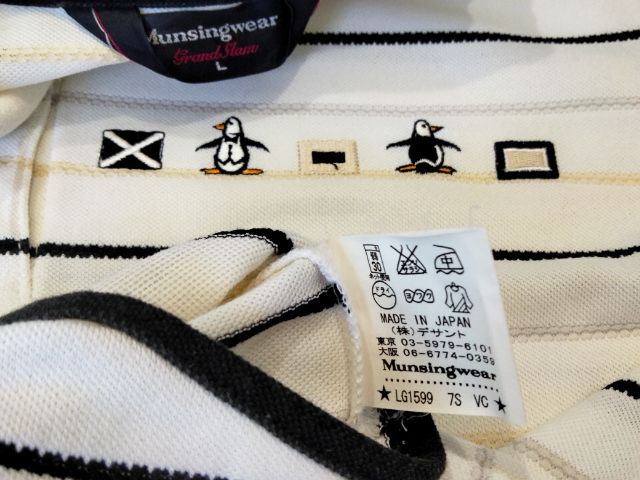 เสื้อผ้าแบรนด์ Munsingwear Grandslam(L) acrylic ป้าย made in Japanเนื้อผ้าลายปักในตัว รูปที่ 6