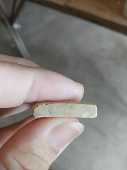 พระเนื้อว่านผสมผง(พระพิมพ์พระสมเด็จหลังเรียบ(มีรอยแตกหักเล็กน้อย)(ไม่ทราบพระเกจิที่สร้างไม่ทราบรุ่นและอายุ)(280432))พระเครื่องรางของมงคล รูปที่ 16