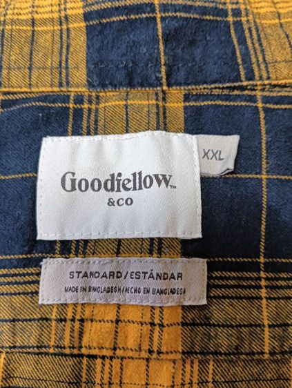 ขายเสื้อเชิ๊ตลายสก็อตเหลือง Goodiellow รูปที่ 6