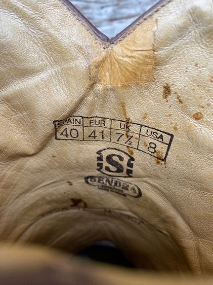 รองเท้าบูทหนังกลับ  สไตล์คาวบอย คาวเกิร์ล Made in Spain รูปที่ 6