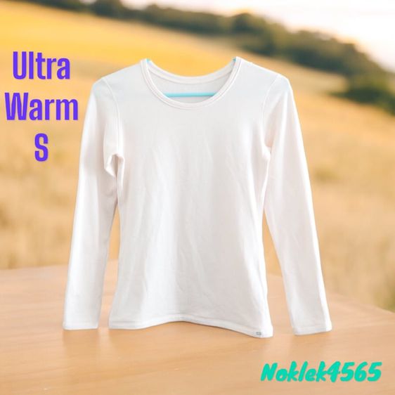 อื่นๆ สเวตเชิ้ต ขาว แขนยาว เสื้อ heattech ultra warm รุ่นคอกลม (หญิง) S