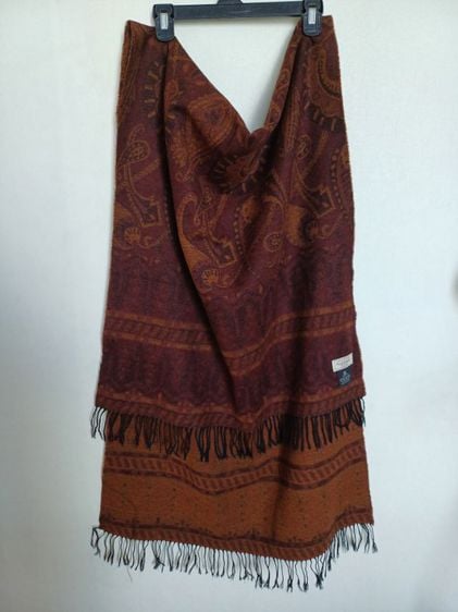 Paul Stuart Vintage Wool Scarf ผืนใหญ่
Paisley Print Pure New Wool 
Made in Scotland รูปที่ 5