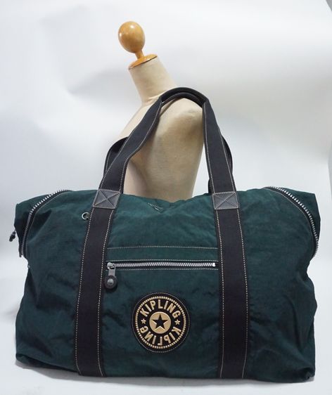 กระเป๋าเดินทางสะพายขึ้นไหล่ ถือ  Vintage  Kipling  Tote Bag for Weekend Travel 🎀 ไซร์ใหญ่งานโลโก้วินเทจค่ะ รูปที่ 2