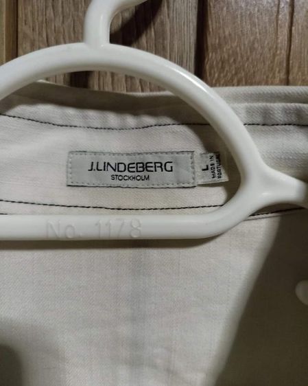 เสื้อกระดุมมุก J.Linderberg size L  รูปที่ 2