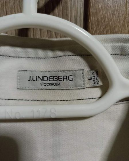 เสื้อกระดุมมุก J.Linderberg size L  รูปที่ 4