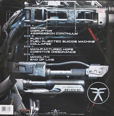 แผ่นเสียง Fear Factory อัลบั้ม Aggression Continum แผ่นคู่สีน้ำเงินซีล รูปที่ 2