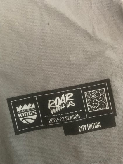 Sacramento Kings Shirt Adult Large Gray Roar With Us 22-23 City Edition Mens รูปที่ 2