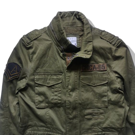 Andew Olive Green Military Jacket รอบอก 40” รูปที่ 3
