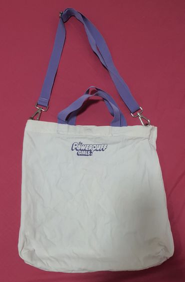 HM Powerpuff Tote Bag กระเป๋าช้อปเปอร์ขนาดใหญ่ พาวเวอร์พัฟฟ์เกิลส์ ส่งฟรี รูปที่ 3