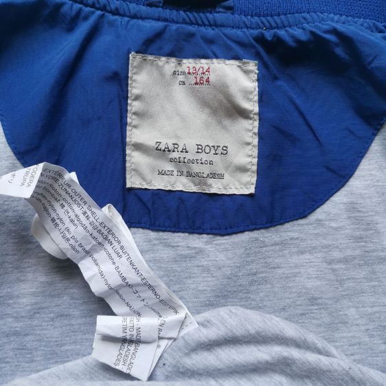 Zara Boys Collection Blues Bomber Jacket รอบอก 40” รูปที่ 8