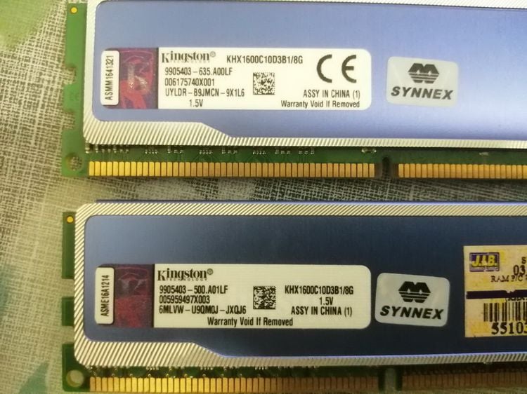 ขาย อะไหล่คอม DDR3 Ram8G 8G(4+4) รูปที่ 2