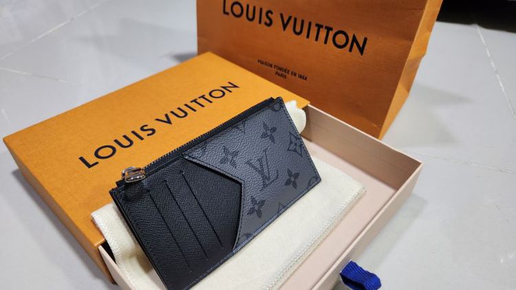 Card Holder Louis Vuitton Monogram Eclipse Reverse สีหายาก สภาพ Like new รูปที่ 6