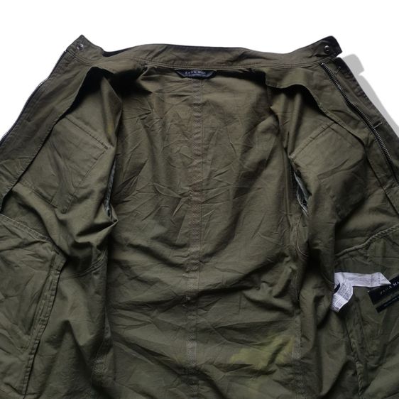 Zara Man Olive Green Military Zipper Jacket รอบอก 44” รูปที่ 6