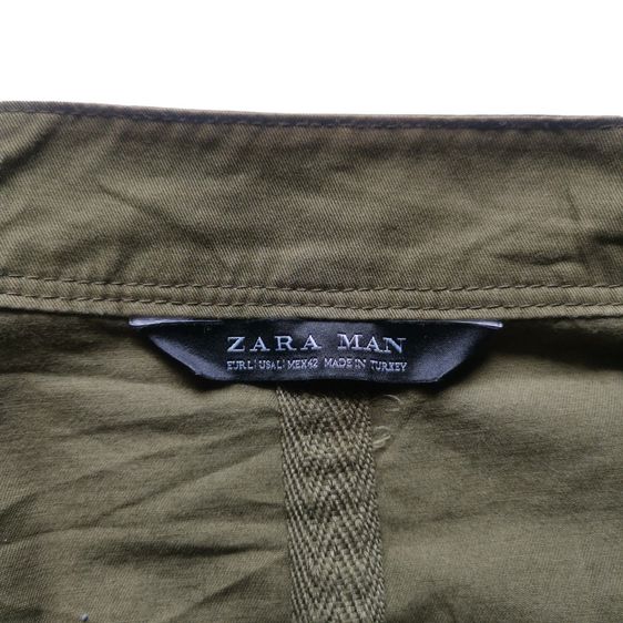 Zara Man Olive Green Military Zipper Jacket รอบอก 44” รูปที่ 5