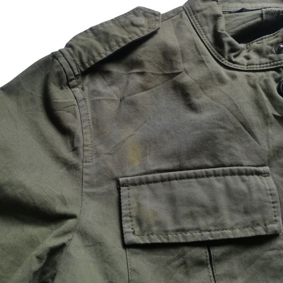 Zara Man Olive Green Military Zipper Jacket รอบอก 44” รูปที่ 4