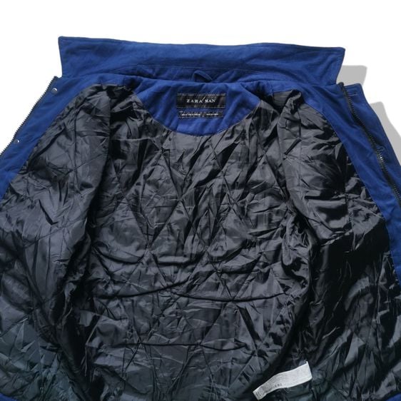 Zara Man Navy Blues Faux Suede Zipper Jacket รอบอก 44” รูปที่ 3