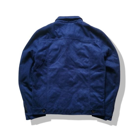 Zara Man Navy Blues Faux Suede Zipper Jacket รอบอก 44” รูปที่ 2