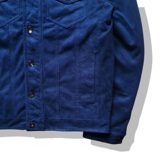 Zara Man Navy Blues Faux Suede Zipper Jacket รอบอก 44” รูปที่ 6