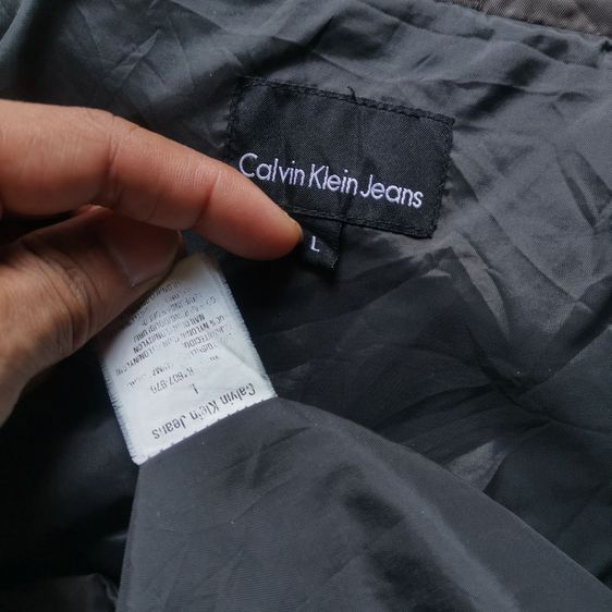 Calvin Klein Dark Brown Full Zipper Jacket รอบอก 46” รูปที่ 9