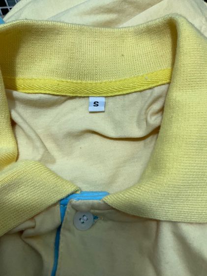 เสื้อคอโปโลปั่นเพื่อพ่อ ไซด์ S สีเหลือง อก 34 ยาว 24 นิ้ว 50 บาท รูปที่ 5