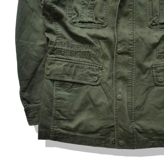 Uniqlo Green Hooded Military Jacket รอบอก 46” รูปที่ 3