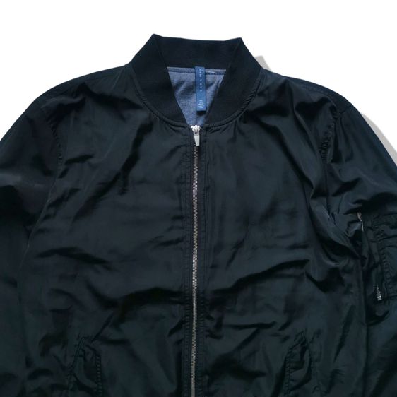 Zara Man Black Bomber Jacket รอบอก 45” รูปที่ 6