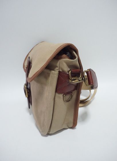 กระเป๋าแคนวาส ตัดต่อด้วยหนังแท้  Silver Lake club shoulder Bag รูปที่ 5