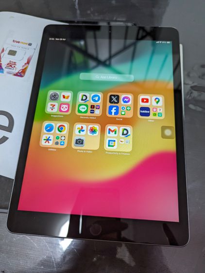 iPad Gen 8 ใส่ซิม 128GB ครบกล่อง แถมเคสกับซิมเน็ต รูปที่ 2