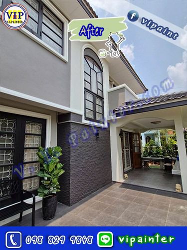 ช่างทาสี  รับเหมาทาสี รับทาสี ช่างสีงานไม้ ทาสีบ้าน ภายนอก ภายใน รับทา สีบ้านไม้ บ้านทรงไทย รับทำสีประตูไม้ รูปที่ 6