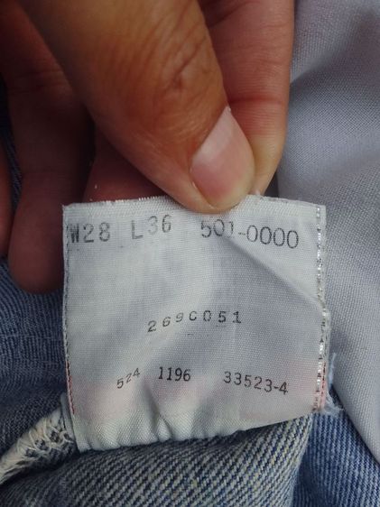 กางเกงยีนส์ Levi's 501XX USA ปี 1996 แท้ วินเทจ เอว 28 ขายาว36นิ้ว สภาพไม่มีขาดเดิมๆ รูปที่ 6