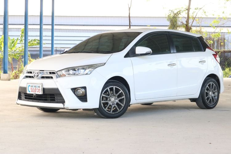 Toyota Yaris 2014 1.5 G Sedan เบนซิน ไม่ติดแก๊ส เกียร์อัตโนมัติ ขาว รูปที่ 2