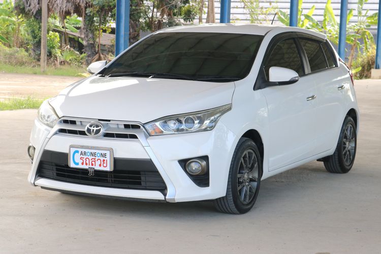 Toyota Yaris 2014 1.5 G Sedan เบนซิน ไม่ติดแก๊ส เกียร์อัตโนมัติ ขาว รูปที่ 3
