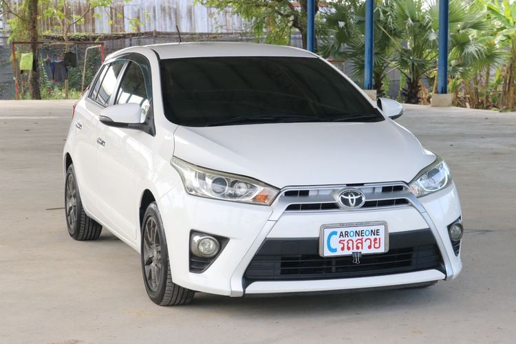 Toyota Yaris 2014 1.5 G Sedan เบนซิน ไม่ติดแก๊ส เกียร์อัตโนมัติ ขาว รูปที่ 4