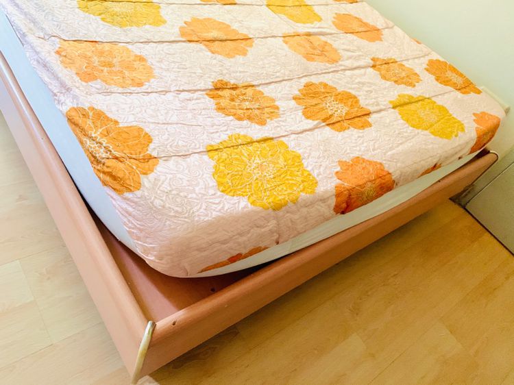ผ้าปูที่นอนรัดมุม (แบบหนา) ขนาด 3.5ฟุต ผ้าทอลายนูนสีน้ำตาลลายวินเทจลายดอก มือสองสภาพดี สินค้าญี่ปุ่น-เกาหลีแท้  รูปที่ 8