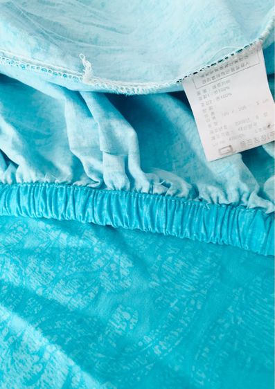 ผ้าปูที่นอนรัดมุม (แบบบาง) ขนาด 4ฟุต สีฟ้าลายวินเทจ ยี่ห้อ Mrs.Dalloway มือสองขายตามสภาพ สินค้าญี่ปุ่น-เกาหลีแท้ รูปที่ 8