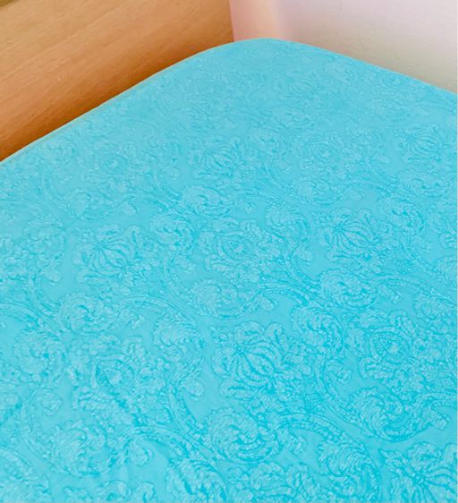 ผ้าปูที่นอนรัดมุม (แบบบาง) ขนาด 4ฟุต สีฟ้าลายวินเทจ ยี่ห้อ Mrs.Dalloway มือสองขายตามสภาพ สินค้าญี่ปุ่น-เกาหลีแท้ รูปที่ 4
