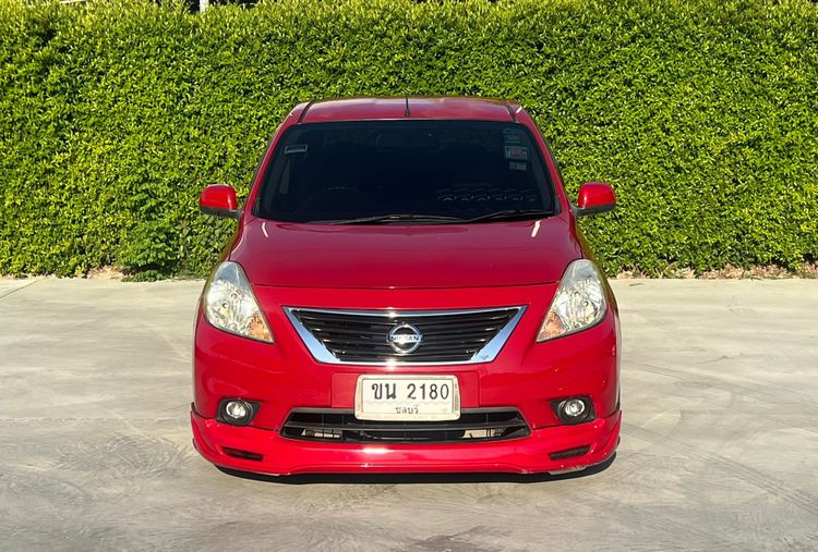 Nissan Almera 2013 1.2 VL Sedan เบนซิน ไม่ติดแก๊ส เกียร์อัตโนมัติ แดง รูปที่ 4