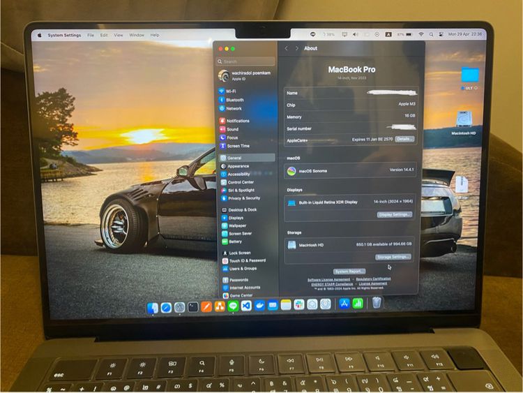 MacBook Pro รุ่น 14 นิ้ว (ชิป M3) รูปที่ 2