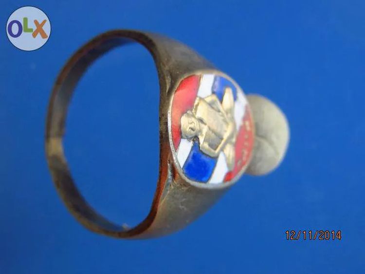 726 หลวงพ่อแพ แหวนลงยาลายธงชาติรุ่นแรก วัดพิกุลทอง จ.สิงห์บุ รูปที่ 3