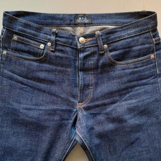 กางเกงยีนส์ขายาว A.P.C. Jeans แท้มือสอง Petit Standard ริมแดง เอว 31 ยาว 42 รูปที่ 7