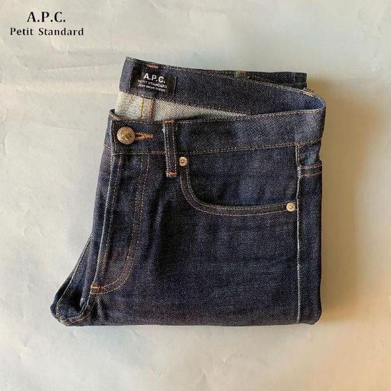 กางเกงยีนส์ขายาว A.P.C. Jeans แท้มือสอง Petit Standard ริมแดง เอว 31 ยาว 42 รูปที่ 4