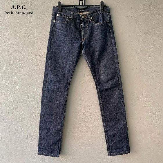 กางเกงยีนส์ขายาว A.P.C. Jeans แท้มือสอง Petit Standard ริมแดง เอว 31 ยาว 42 รูปที่ 2