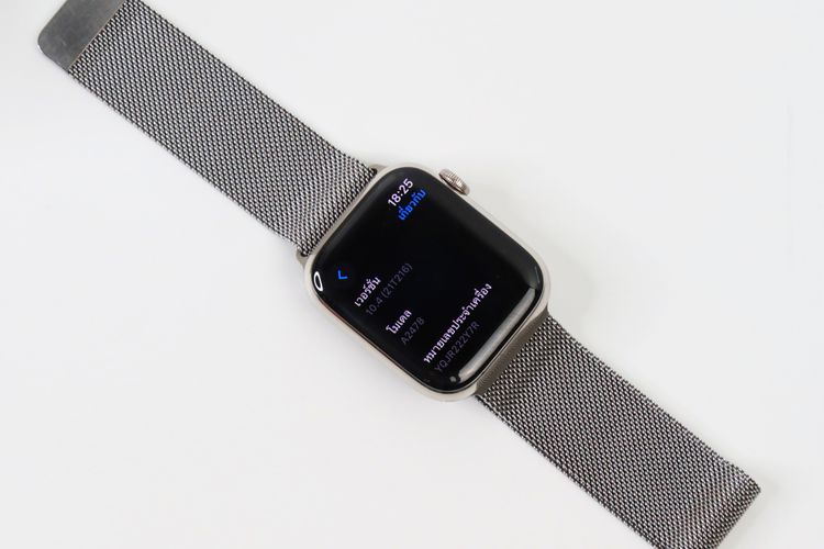 Apple Watch Series 7 Silver Stainless Steel Case GPS + Cellular 45mm สภาพสวย ราคาแจ๋ว แบต 87 คุ้มมาก   - ID24040056 รูปที่ 3